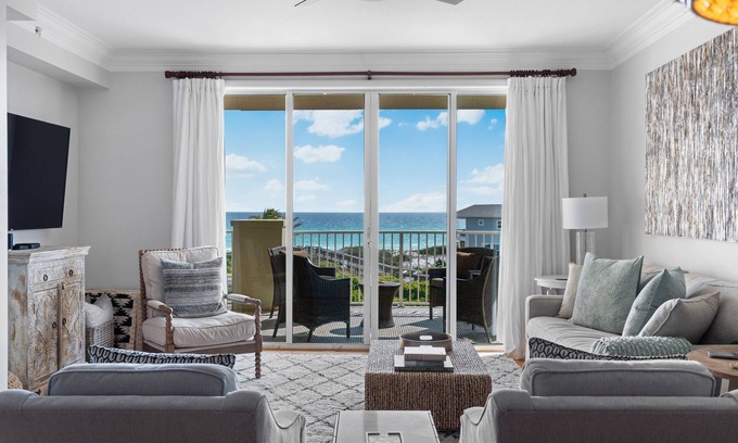 Santa Rosa Beach Condo | GULF FRONT on 30A with Beach setup!