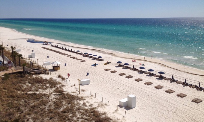 West Panama City Beach Condo | Gulf front Splash Resort Condo, 3rd Floor, Beachfront, Free Beach Service