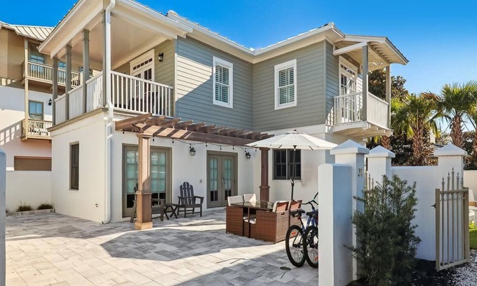 Rosemary Beach House | Gulf Side 30A Rental - Just Steps to Pool & Beach Access 'Lovin 30A' + Bikes