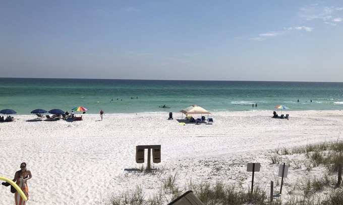 Santa Rosa Beach House | Gulf view, 98 yards to beach & pool, south of 30A, short walk to restaurants