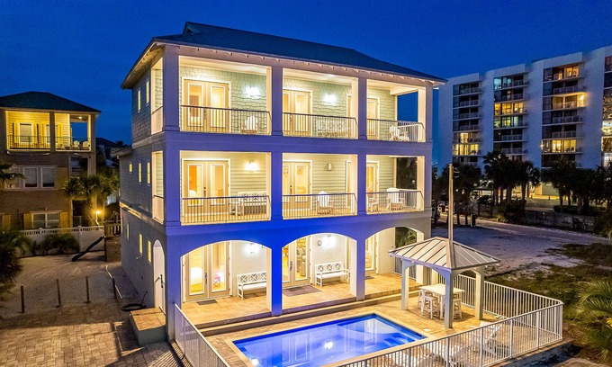 Miramar Beach House | Gulf-view masterpiece at the beach - private heated pool & designer interior