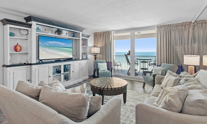 Holiday Isle Condo | Gulf Views-Free Beach SVC! Pool+Sauna-Tennis-2BR Shoreline Towers 1113🌊