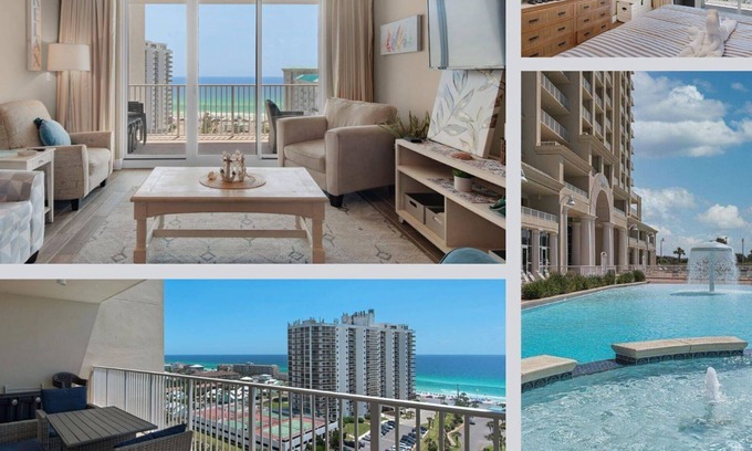 Miramar Beach Condo | Gulf Views | Free WiFi | Pools, Hot Tub | Walk to the Beach