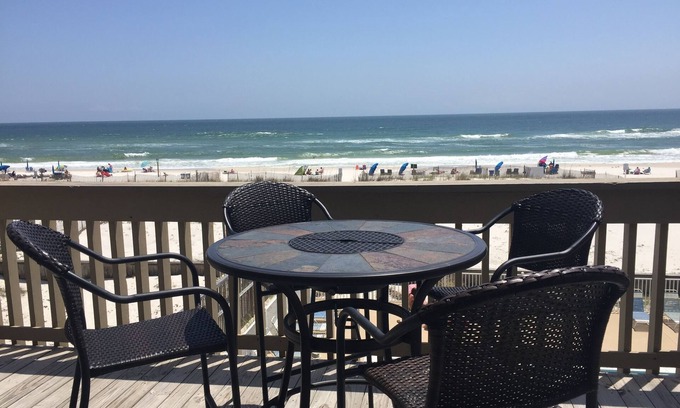 Gulf Shores Condo | GULF VILLAGE CONDO LOCATED ON THE BEACH, DIRECT VIEW OF THE GULF, Sleeps 4.