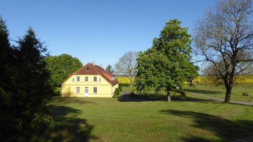 Gingst Apartment | Gut-Rattelvitz-Galerie-D-hochwertig-Sauna-Kamin-eTankstelle-Spielscheune-15-000qm-Parkland
