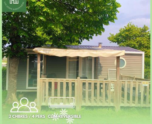 Houlgate Resort | H147-Mobilhome cosy 2 chambres 4 personnes camping 5 étoiles