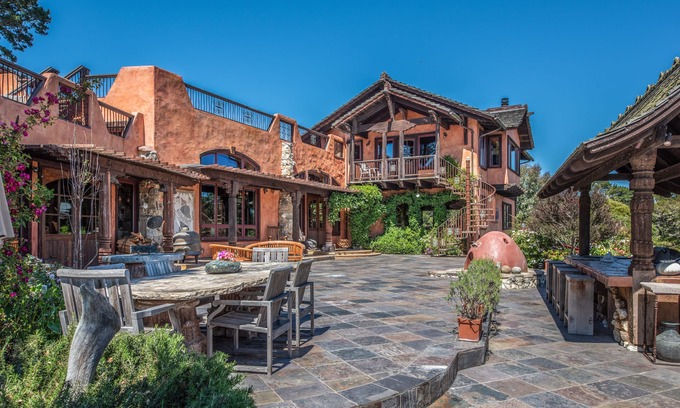 Jack's Peak House | Hacienda Aguajito: Gated Estate with Ocean Views on 23 Exotic Acres in Carmel Ca