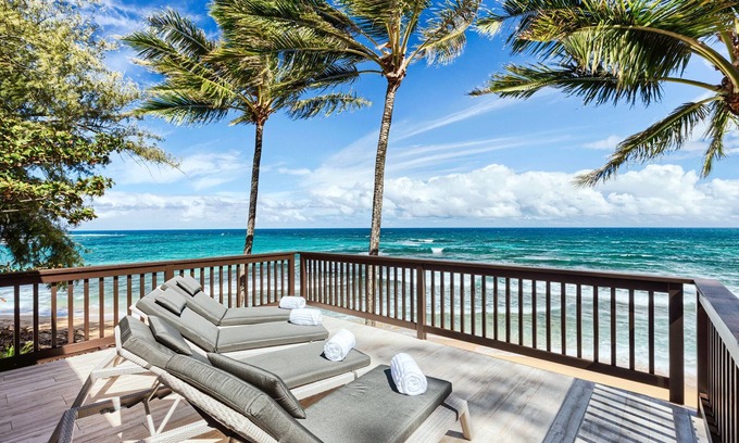Wainiha House | Haena Beach House: Private Luxury Beachfront Home w/Breathtaking Views
