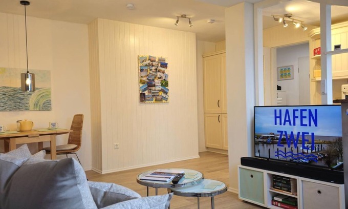 Fedderwardersiel Apartment | Hafen Zwei - Appartement/fewo, Dusche und Bad, WC, 1 Schlafraum
