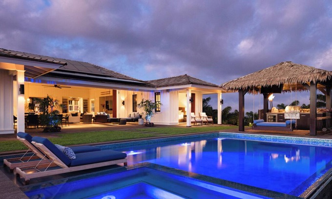 Poipu House | Hale Ho'oli: Luxurious Sea-View Villa + Pool/Spa
