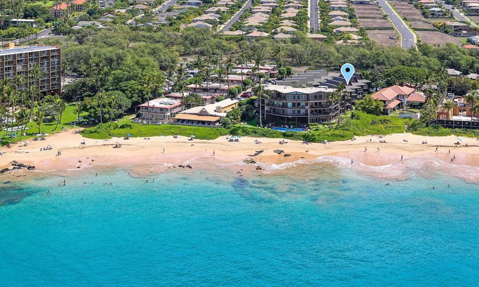 Kihei Condo | Hale Hui Kai 208 - Ocean View Luxury Condo on the best beach on Maui, Split AC!