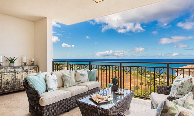 Ko Olina Condo | Hale Pumehana O-1202 stunning views and comfort