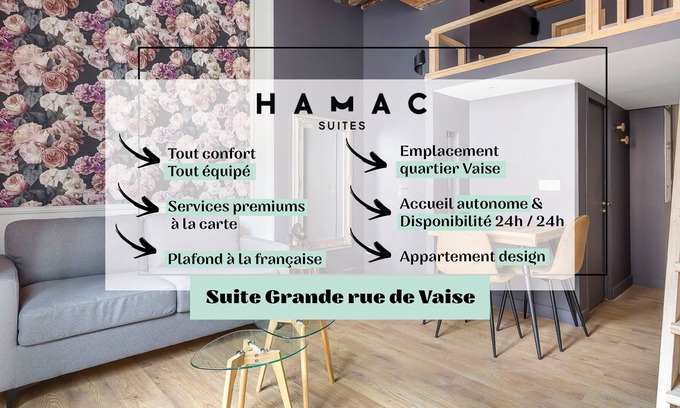 Serin Apartment | Hamac Suites - Grande Rue de Vaise Duplex -4people