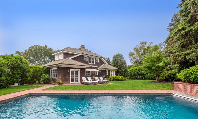 Shinnecock Hills House | Hamptons Shingle Style Compound with Pool and Guest House