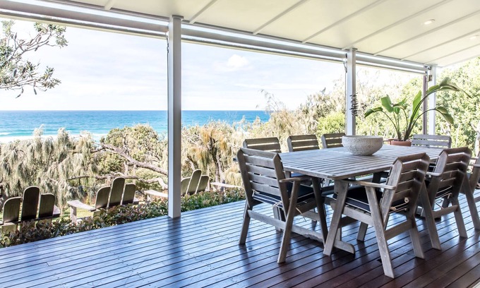 Sunshine Beach House | Hamptons Style Absolute Beachfront House in Noosa, Sunshine Beach