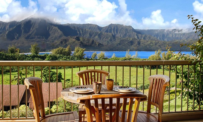Princeville Condo | Hanalei Bay Resort 430456 By Parrish Kauai - fabulous ocean views & AC walk to H