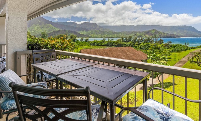 Princeville Condo | Hanalei Bay Resort 43212 By Parrish Kauai - Premier Interior with AC and Views