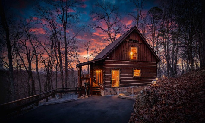 Chalet Village Cabin | Hand-Hewn Log Cabin near Downtown, Sleeps 6