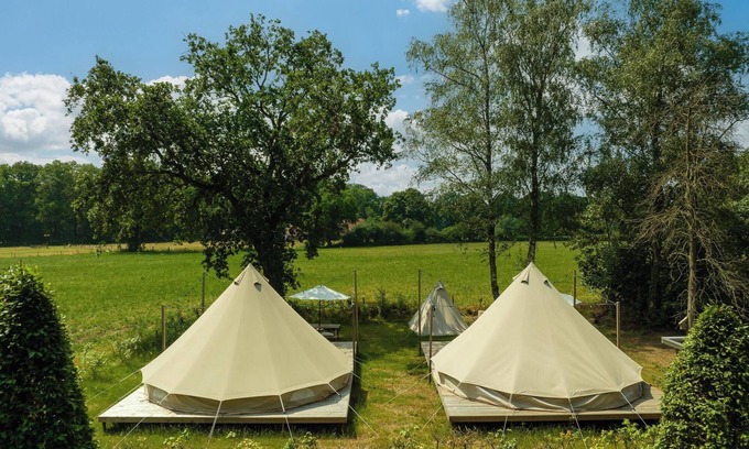 Zuna Resort | Happy in the meadow tent with private sanitary facilities | 2 pers.