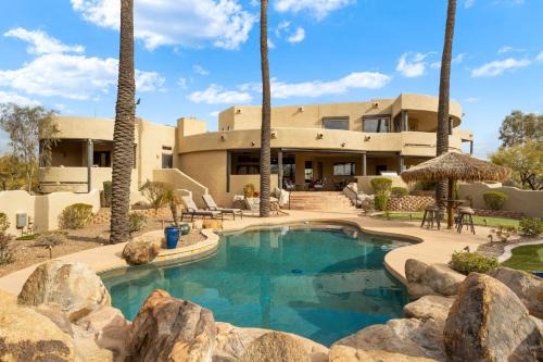 Desert View House | Happy Valley Hideaway Resort-like home with amazing views walking distance to hiking trails