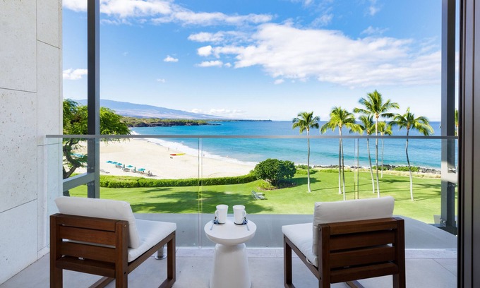 Kamuela Condo | Hapuna Beach Paradise 2 BD Penthouse Oceanfront Views + Mauna Kea Beach Resort