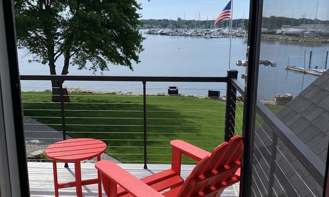 West Mystic House | Harbor View Landing Mystic CT - The Bluffs Waterfront House - Second Floor Only