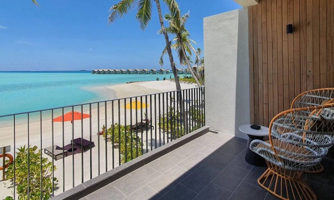 Farukolhufushi Island Hotel | Hard Rock Maldives – Silver Sky Studio with Lagoon View Balcony