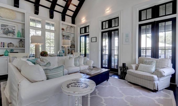 Rosemary Beach House | Hartsfield Cottage, South of 30A in Rosemary Beach, Gulf-View, Sleeps 11+, Steps