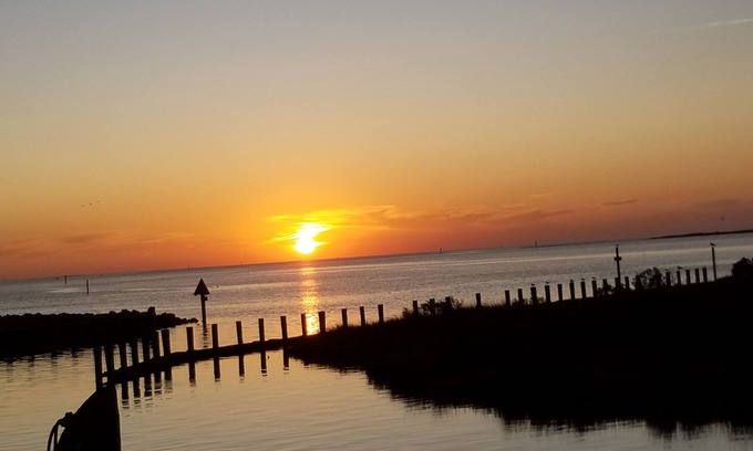 Hatteras Villa | Hatteras 1 Bedroom Condo with Pool Best Beaches are at the End! Ground Floor