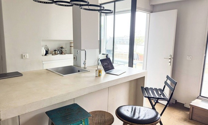 Quartier de la Goutte-d'Or Apartment | HbyB-Apt terrasse époustouflante