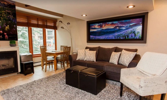 Vail Condo | Heart of Vail Village Legacy Vail Core Condo, Lofted Bedroom Area & Full Kitchen
