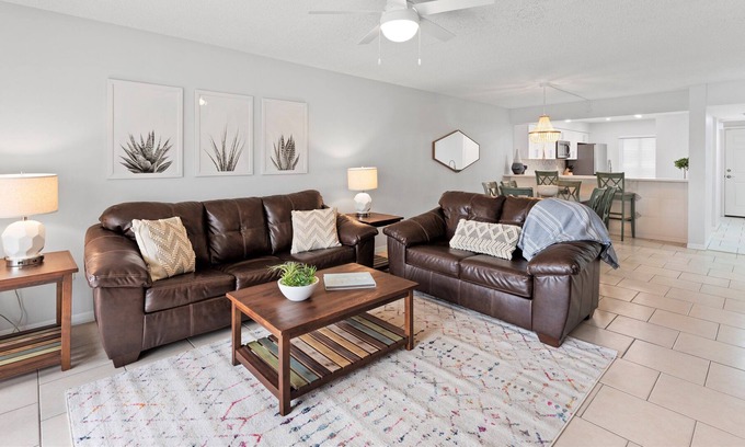 Cocoa Beach Condo | Heated Pool & Hot Tub...Spacious and Bright...Ocean View