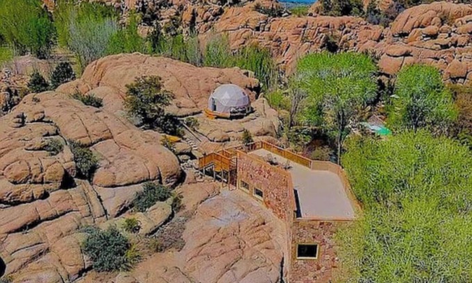 Prescott House | Heaven on Earth Retreat's Wildly Spectacular Cave Castle in the Granite Dells