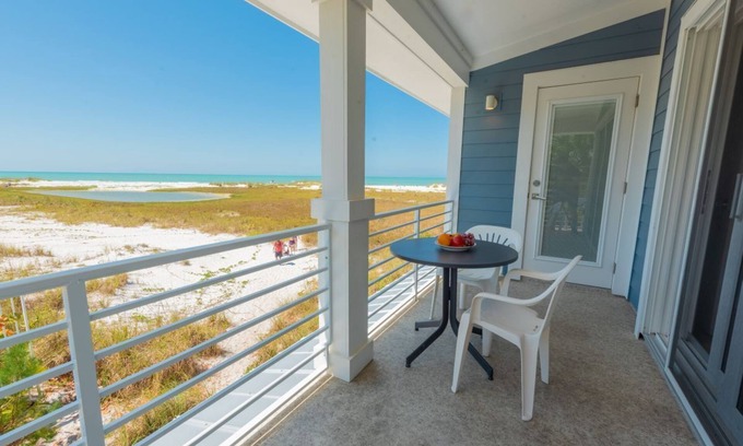 Anna Maria Condo | Hidden Oasis - DIRECT BEACHFRONT DUPLEX - 1BR/1BA Anna Maria - By Island Real Es