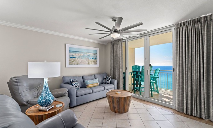 Panama City Beach Condo | High-Rise Gulf-Front Escape | 2BR + Bunks + King Suites at Emerald Beach