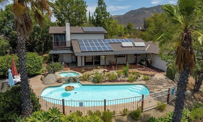 Jamacha House | Hilltop 2200sqft Oasis: Pool, Views, BBQ