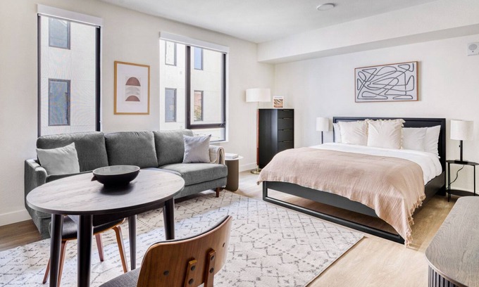 Downtown Berkeley Apartment | Hip Berkeley Studio w/ W/D & Coworking, walkable to BART, by Blueground
