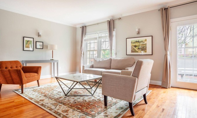 Fairfax House | Hip Fairfax 3BR w/Backyard, nr Shopping Mall & Park, by Blueground