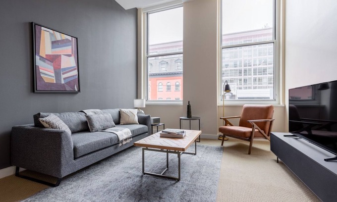 Penn Quarter Apartment | Hip Penn Quarter 1BR w/Gym, W/D, Pool, nr. National Mall by Blueground
