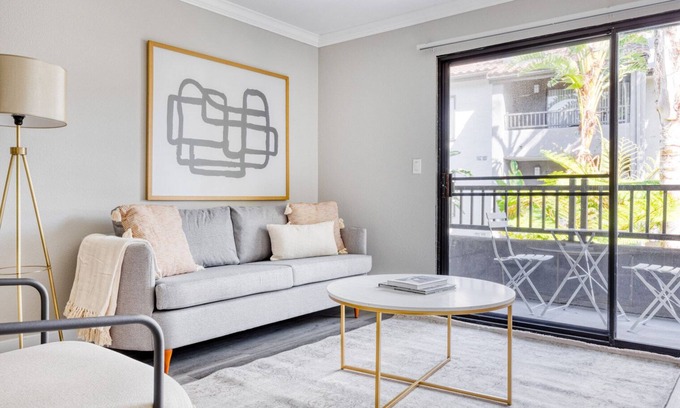 Warner Center Apartment | Hip Woodland Hills 1BR w/Pool & Gym, near Warner Center, by Blueground