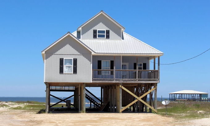 Dauphin Island House | "HipNautic" - Beautiful! Must See! Waterfront! Beach! Lagoon!