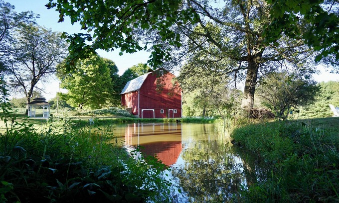 Bellville Other | Historic 5-Acre Farmhouse: Hot Tub, Fishing Pond, Bikes, Arcade, Pet-Friendly!