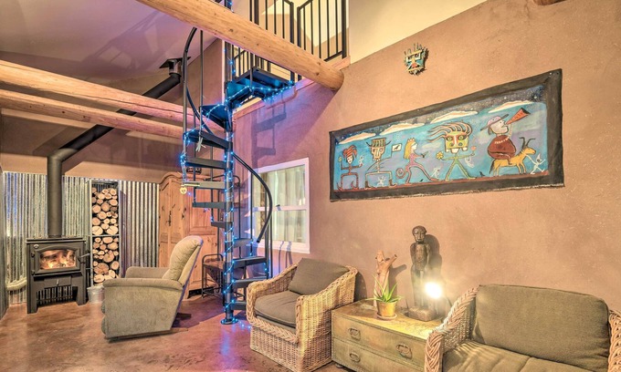 Taos House | Historic Adobe Home ~ 19 Mi to Ski Resort!