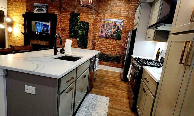 Over-the-Rhine Condo | Historic Charm + Modern Comfort Free onsite Parking! Superfast WiFi
