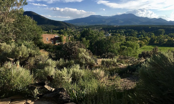 Taos House | Historic Taos Adobe Overlooking Lush Valley