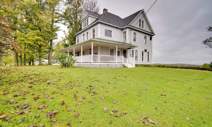 Chautauqua House | Historic Victorian Farmhouse w/Porch & Views!
