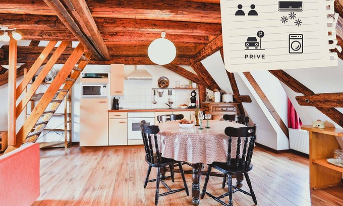 Eguisheim Apartment | Hohlandsbourg, large duplex apartment with private car park