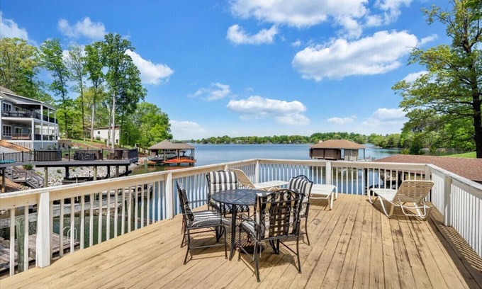 Huddleston House | Hokie Hideaway- Pet-friendly home with a natural beach and fire-pit to enjoy with the family.