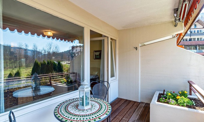 Bad Wildbad Apartment | Holiday Apartment 'Wildbad Kurparkwohnen' with Mountain View, Balcony & Wi-Fi