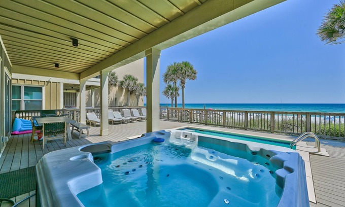 Bel Air House | Holiday Fin - HEATED Pool & Hot Tub! Game Tables! Beachfront!